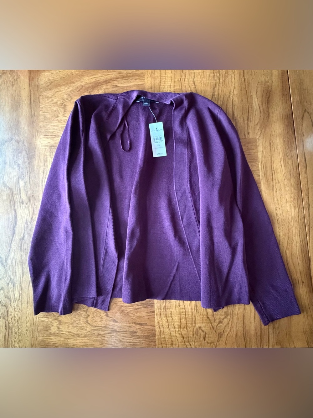Ann Taylor Cropped Open Cardigan Sweater